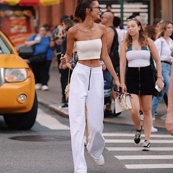 women's pants & capris autumn fashion casual high-waisted hallen trousers, Black;white
women's pants & capris autumn fashion casual high-waisted hallen trousers, Black;white