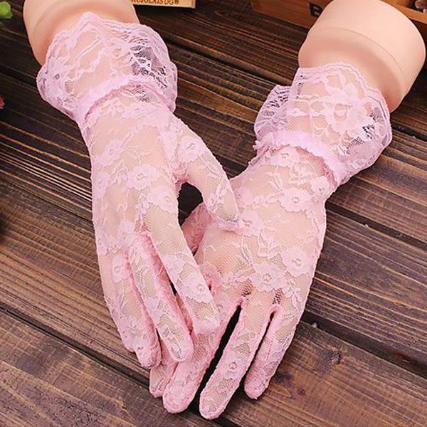 five fingers gloves sunscreen fashion driving summer lady mesh embroidered lace black transparent female opera mittens, Blue;gray
five fingers gloves sunscreen fashion driving summer lady mesh embroidered lace black transparent female opera mittens, Blue;gray