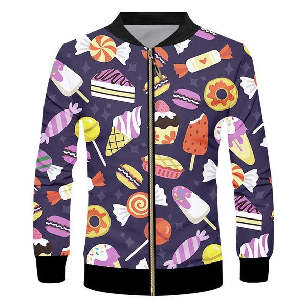 men's jackets eu size ice donut 3d print men zipper harajuku streetwear coat casual fashion sweatshirt america plus clothes, Black;brown
men's jackets eu size ice donut 3d print men zipper harajuku streetwear coat casual fashion sweatshirt america plus clothes, Black;brown
