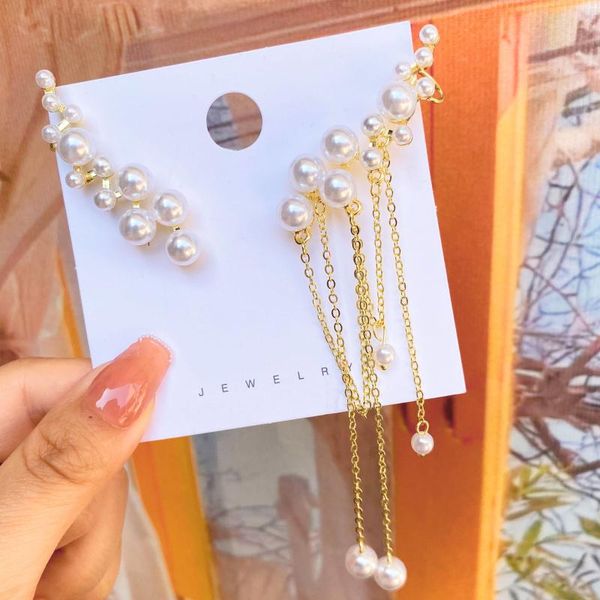 dangle & chandelier 2021 fresh hyperbole style fine pearl drop earrings fashion long tassels asymmetric trend senior women jewelry, Silver
dangle & chandelier 2021 fresh hyperbole style fine pearl drop earrings fashion long tassels asymmetric trend senior women jewelry, Silver
