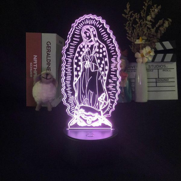 night lights acrylic 3d led light blessed virgin mary touch 7 color changing desk table lamp home decorative sleep christmas gift
night lights acrylic 3d led light blessed virgin mary touch 7 color changing desk table lamp home decorative sleep christmas gift