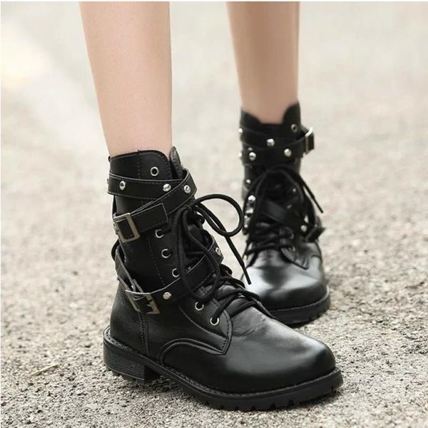 boots nice vintage style genuine leather women booties soft shoes front lace-up ankle, Black
boots nice vintage style genuine leather women booties soft shoes front lace-up ankle, Black