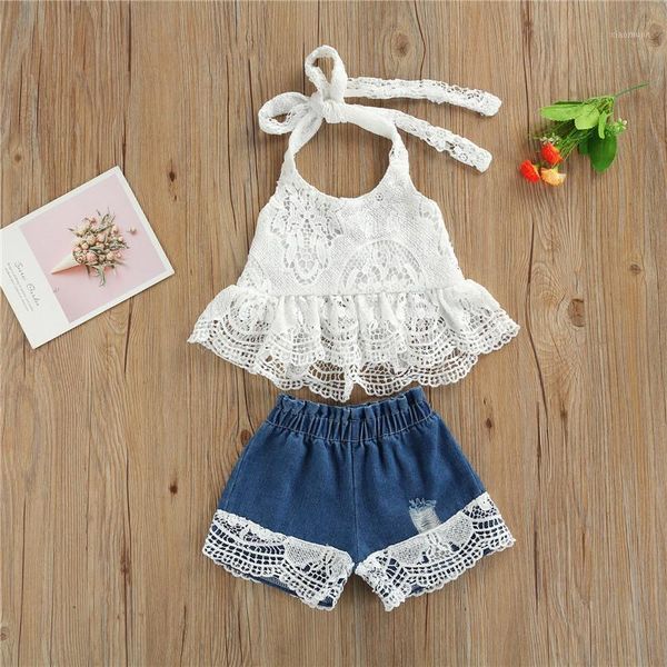 born baby girl infant one piece toddler fashion camisole + shorts halter neck design with lace stitching sweet style clothing sets, White
born baby girl infant one piece toddler fashion camisole + shorts halter neck design with lace stitching sweet style clothing sets, White