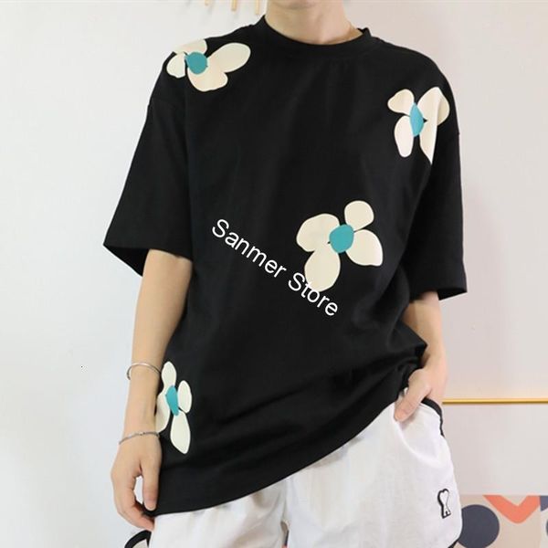 2021 new camiseta algodo feminino floral o-pescoo solto casual s de manga curta vero novas camisetas femininas s4rd, White
2021 new camiseta algodo feminino floral o-pescoo solto casual s de manga curta vero novas camisetas femininas s4rd, White
