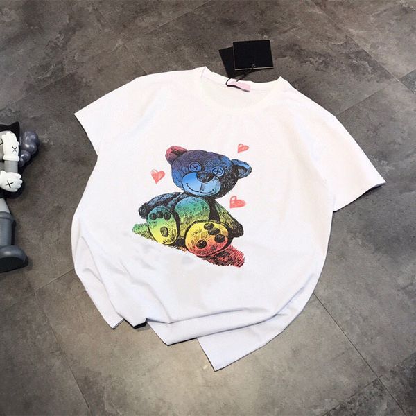 design clothing correct version color love t-shirt lovers' same short round neck versatile half sleeve qingdao, White
design clothing correct version color love t-shirt lovers' same short round neck versatile half sleeve qingdao, White