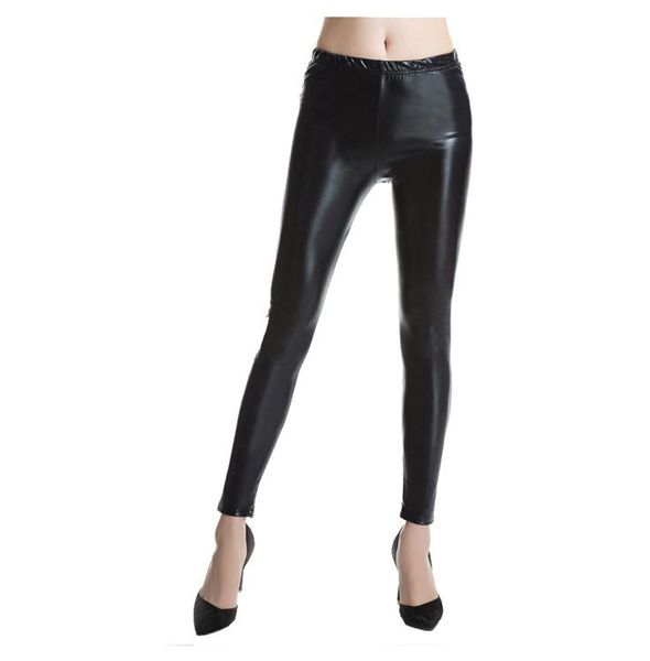 women's leggings 2021 spring autumn women legging skinny pu leather pencil slim faux pants female thin high waist, Black
women's leggings 2021 spring autumn women legging skinny pu leather pencil slim faux pants female thin high waist, Black
