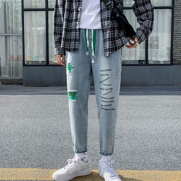 men's jeans autumn and summer seasons women's lovers wear 2021 chen weiting fashion brand, Blue
men's jeans autumn and summer seasons women's lovers wear 2021 chen weiting fashion brand, Blue