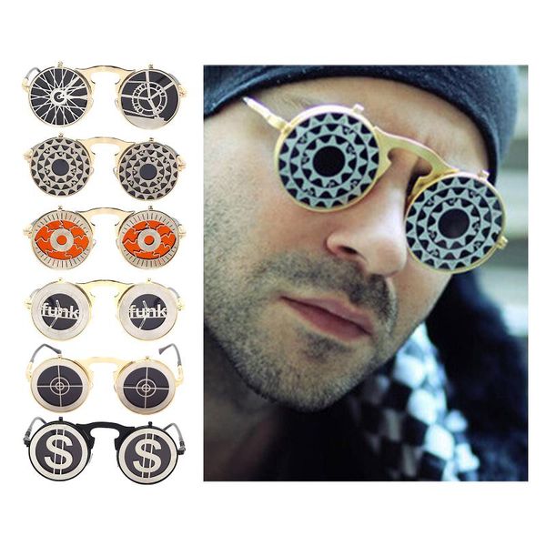 sunglasses chic cool steampunk round circle goggles uv protection men women, White;black
sunglasses chic cool steampunk round circle goggles uv protection men women, White;black