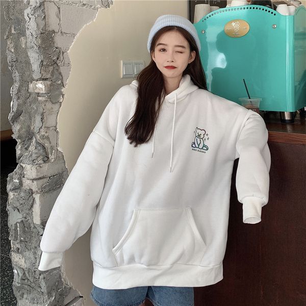 2021 autumn winter new hoodie women casual fleece thick hoodies personality warm women's hooded sweatshirt 6h54, Black
2021 autumn winter new hoodie women casual fleece thick hoodies personality warm women's hooded sweatshirt 6h54, Black