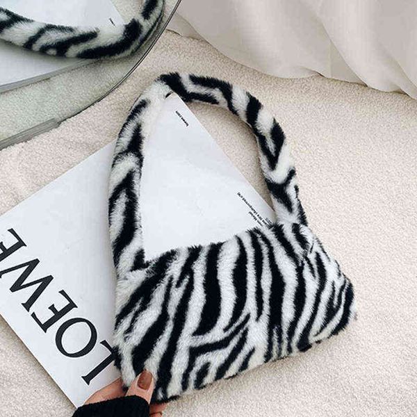 winter vintage zebra pattern shoulder underarm bag female plush autumn handbag soft warm fur tote purse for lady sac a main
winter vintage zebra pattern shoulder underarm bag female plush autumn handbag soft warm fur tote purse for lady sac a main