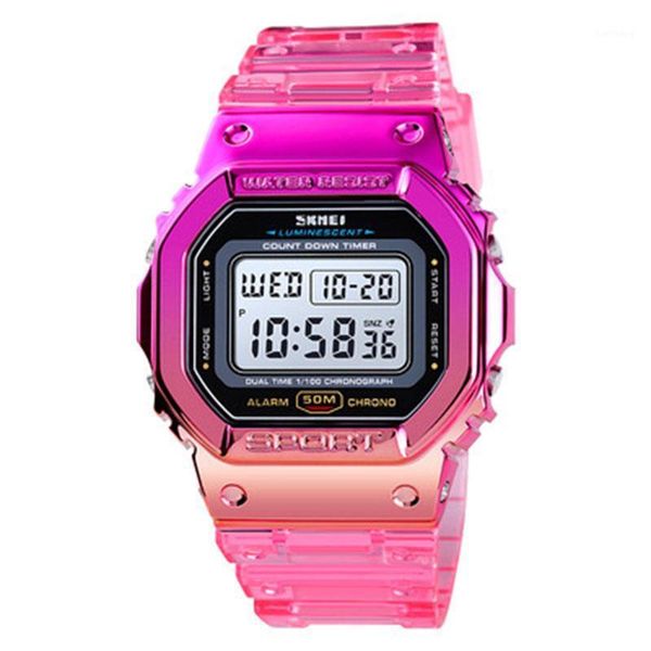 wristwatches colorful watches for lovers couples trend sports electronic waterproof multifunctional 2021 leisure style, Slivery;brown
wristwatches colorful watches for lovers couples trend sports electronic waterproof multifunctional 2021 leisure style, Slivery;brown