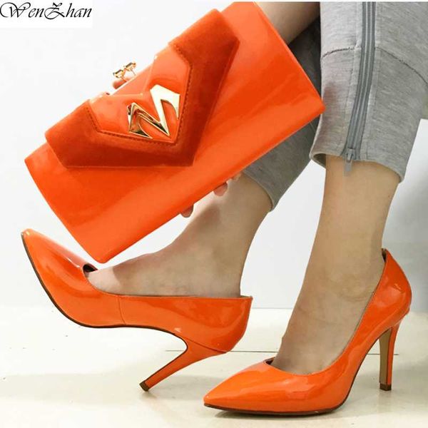 dress shoes wenzhan women's pointed toe fashion thin heels soft pumps with match handbag purse orange set wedding shoe elegant 36-43, Black
dress shoes wenzhan women's pointed toe fashion thin heels soft pumps with match handbag purse orange set wedding shoe elegant 36-43, Black