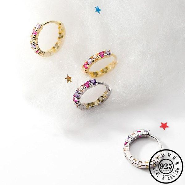 hoop & huggie 925 sterling silver small earrings gold color plated round circle ear rings multicolor zircon earings jewelry for women, Golden;silver
hoop & huggie 925 sterling silver small earrings gold color plated round circle ear rings multicolor zircon earings jewelry for women, Golden;silver