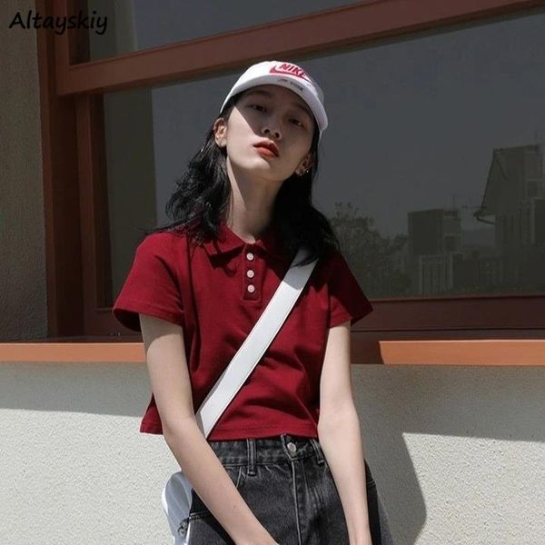 women's t-shirt t-shirts womens fashion leisure all-match turn-down collar cropped korean style solid simple student summer short sleev, White
women's t-shirt t-shirts womens fashion leisure all-match turn-down collar cropped korean style solid simple student summer short sleev, White