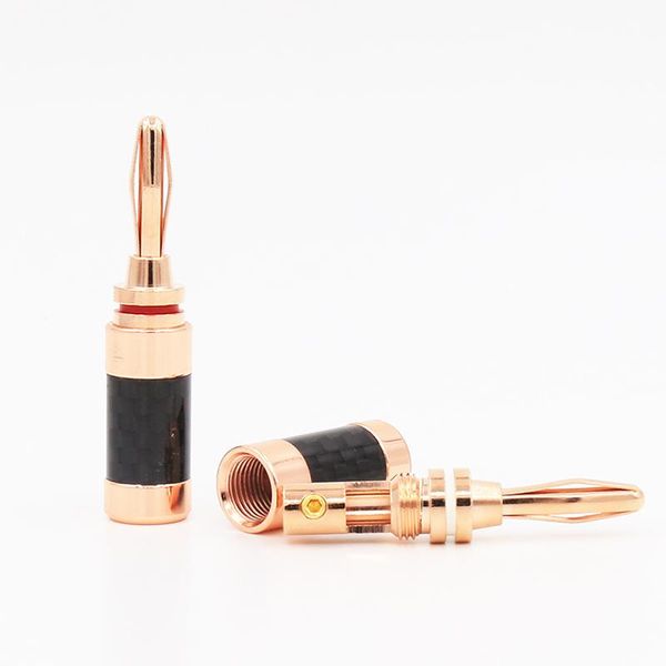 smart power plugs banana connector calble speaker series for carbor fiber rose gold plated
smart power plugs banana connector calble speaker series for carbor fiber rose gold plated