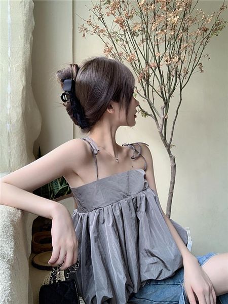 camisoles & tanks small condole belt vest female summer french loose sense of pure sweet spicy senior to wind gray wear a jacket, Black;white
camisoles & tanks small condole belt vest female summer french loose sense of pure sweet spicy senior to wind gray wear a jacket, Black;white