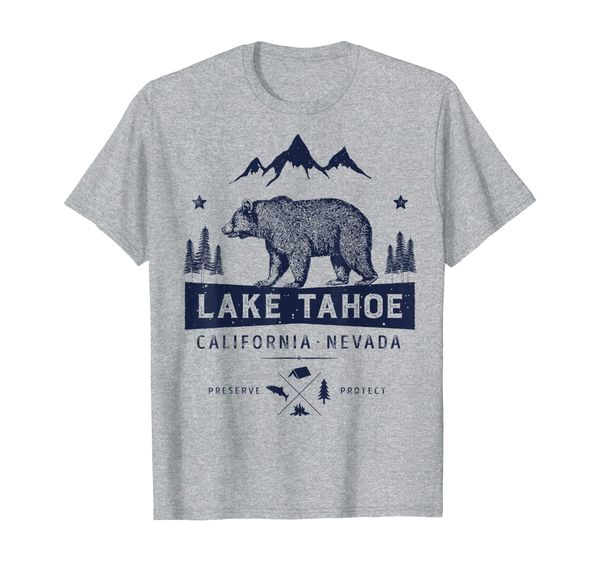 lake tahoe t shirt california nevada vintage bear men women, White;black
lake tahoe t shirt california nevada vintage bear men women, White;black