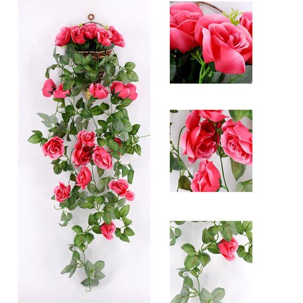 artificial rose flower rattan green leaf vine garland silk flower vine home wedding party street light decor valentines day deco
artificial rose flower rattan green leaf vine garland silk flower vine home wedding party street light decor valentines day deco