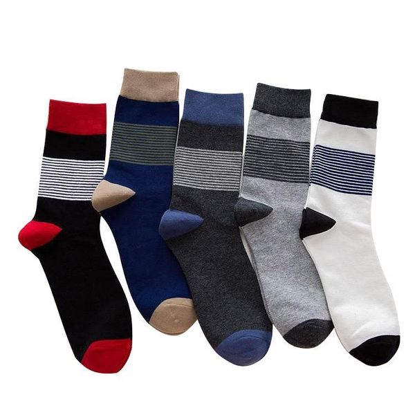 men's socks style middle stockings fashionable business comfortable cotton men striped crew, Black
men's socks style middle stockings fashionable business comfortable cotton men striped crew, Black