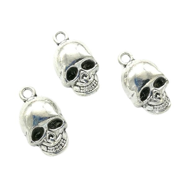 100pcs / lot skull antique silver charms pendants for jewelry making diy necklace bracelet earrings retro style 20*11mm dh0791, Bronze;silver
100pcs / lot skull antique silver charms pendants for jewelry making diy necklace bracelet earrings retro style 20*11mm dh0791, Bronze;silver