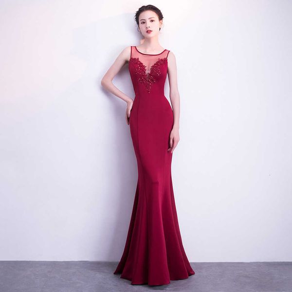 luxury party evening dress 1005# toast bride korean fishtail long banquet red evening party girl, White;pink
luxury party evening dress 1005# toast bride korean fishtail long banquet red evening party girl, White;pink