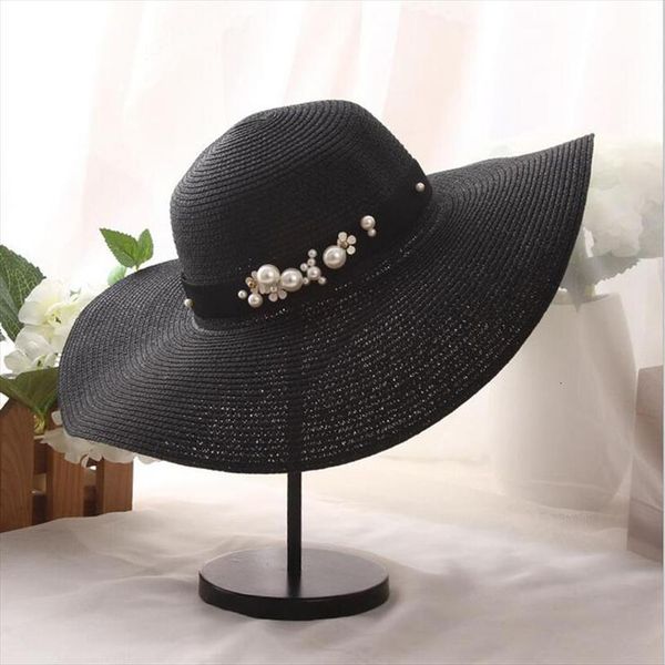 summer fashion flat brim straw hat pearl beading fedoras womens sun shading sunscreen jazz panama outdoor beach, Blue;gray
summer fashion flat brim straw hat pearl beading fedoras womens sun shading sunscreen jazz panama outdoor beach, Blue;gray