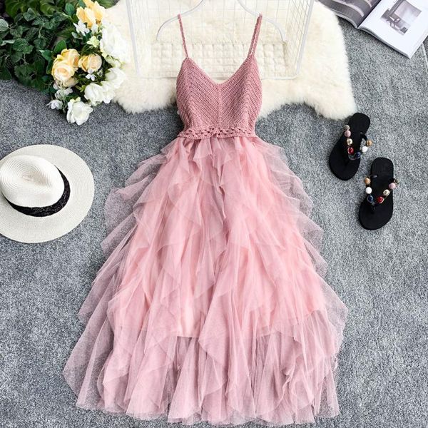 2021 summer irregular mesh knitted patchwork vestidos women v-neck sleeveless high waist midi for female e8b0, Black;gray
2021 summer irregular mesh knitted patchwork vestidos women v-neck sleeveless high waist midi for female e8b0, Black;gray