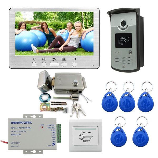 video door phones intercom access control system camera waterproof 1000tvl rfid electric lock 7" phone entry
video door phones intercom access control system camera waterproof 1000tvl rfid electric lock 7" phone entry