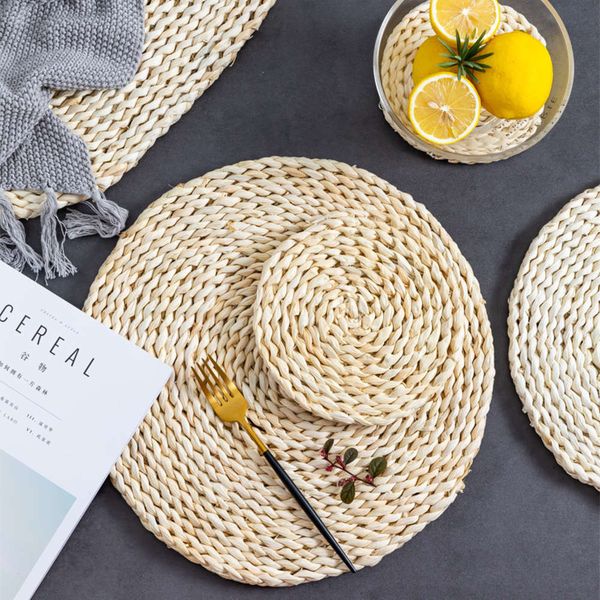 japanese meal mat, straw wok heat insulation cup bowl tea natural corn bran, hand woven and scalding mat
japanese meal mat, straw wok heat insulation cup bowl tea natural corn bran, hand woven and scalding mat