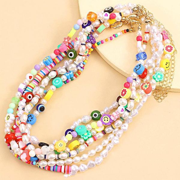 chokers meetvii bohimia colorful bead soft pottery irregular pearl cute fruit flower eye necklaces for women 2021 collar, Golden;silver
chokers meetvii bohimia colorful bead soft pottery irregular pearl cute fruit flower eye necklaces for women 2021 collar, Golden;silver