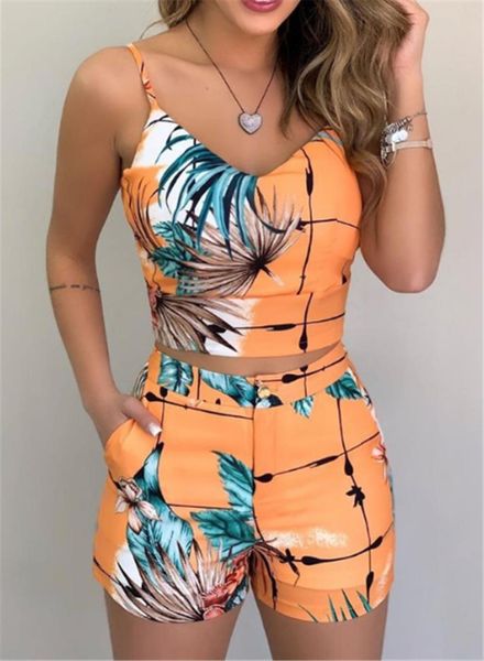 fashion shorts suits 2pieces womenpant sets summer office floral strap tank crop high waist button female outfits, White
fashion shorts suits 2pieces womenpant sets summer office floral strap tank crop high waist button female outfits, White