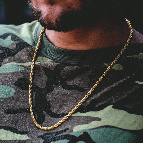 chains rapper cuban chain yellow gold color for women men 24" 4 mm stainless steel rope necklace hip hop jewelry, Silver
chains rapper cuban chain yellow gold color for women men 24" 4 mm stainless steel rope necklace hip hop jewelry, Silver