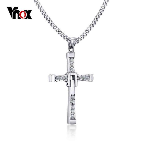 vnox 316l stainless steel cross necklace pendant the fast and the furious 8 for good taste male gift, Silver
vnox 316l stainless steel cross necklace pendant the fast and the furious 8 for good taste male gift, Silver