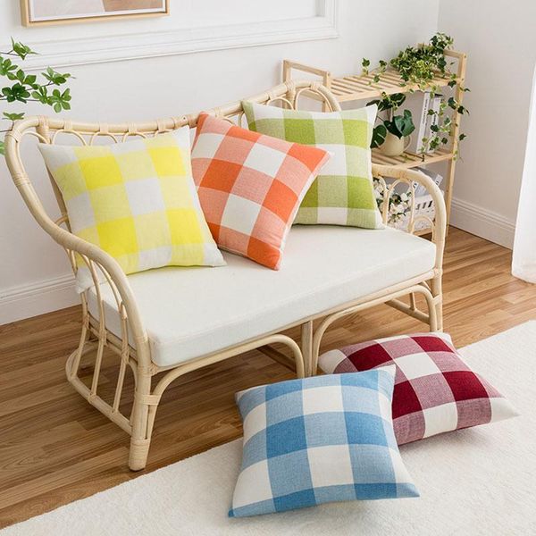 cushion/decorative pillow nordic style linen plaid decorative cushions pillowcase cushion cover throw sofa decoration outdoors pillowcove 40
cushion/decorative pillow nordic style linen plaid decorative cushions pillowcase cushion cover throw sofa decoration outdoors pillowcove 40