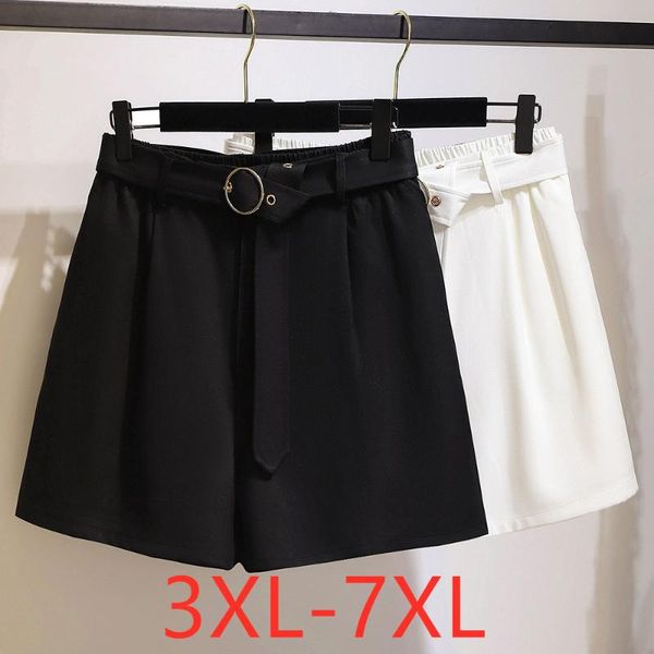 new 2021 ladies summer plus size shorts for women large loose casual wide leg black white pocket belt shorts 3xl 4xl 5xl 6xl 7xl, White;black
new 2021 ladies summer plus size shorts for women large loose casual wide leg black white pocket belt shorts 3xl 4xl 5xl 6xl 7xl, White;black