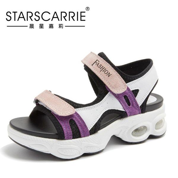 sports sandals women's leather 2021 summer new casual versatile thick soled fairy fashion dad student shoes, Black
sports sandals women's leather 2021 summer new casual versatile thick soled fairy fashion dad student shoes, Black