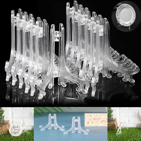 hooks & rails 25/50pcs clear plastic easels or stand/plate holders to display pictures other items at weddings, home decoration, birthdays
hooks & rails 25/50pcs clear plastic easels or stand/plate holders to display pictures other items at weddings, home decoration, birthdays