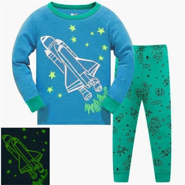 

jumping meters arrival baby girls clothing sets space man boys pyjamas fashion home clothes kids sleepwear 210529, White