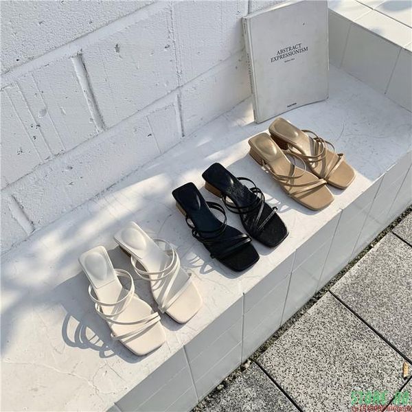 sandals vintage square toe slipper women narrow band high heel elegant holiday s4041, Black
sandals vintage square toe slipper women narrow band high heel elegant holiday s4041, Black