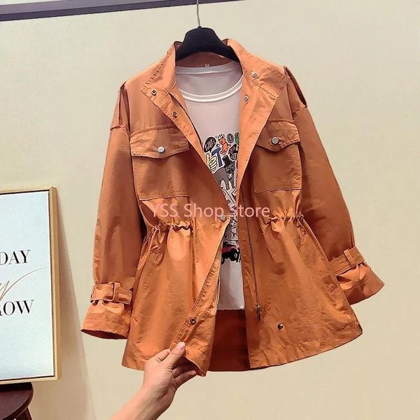 women's jackets 2021 autumn long sleeve windbreaker famale causal overcoat basic coats zipper jacket outwear plus size, Black;brown
women's jackets 2021 autumn long sleeve windbreaker famale causal overcoat basic coats zipper jacket outwear plus size, Black;brown