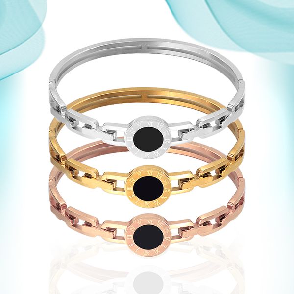 romantic love bracelet titanium steel roman numeral bangle acrylic round accessories beautifully designed bracelets for women girls lovely j, Black
romantic love bracelet titanium steel roman numeral bangle acrylic round accessories beautifully designed bracelets for women girls lovely j, Black