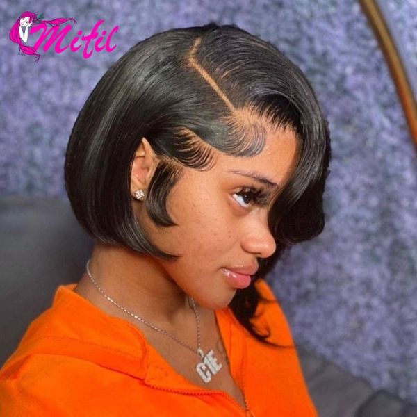lace wigs short straight bob human hair brazilian remy 4x4 closure wig for black women preplucked, Black;brown
lace wigs short straight bob human hair brazilian remy 4x4 closure wig for black women preplucked, Black;brown