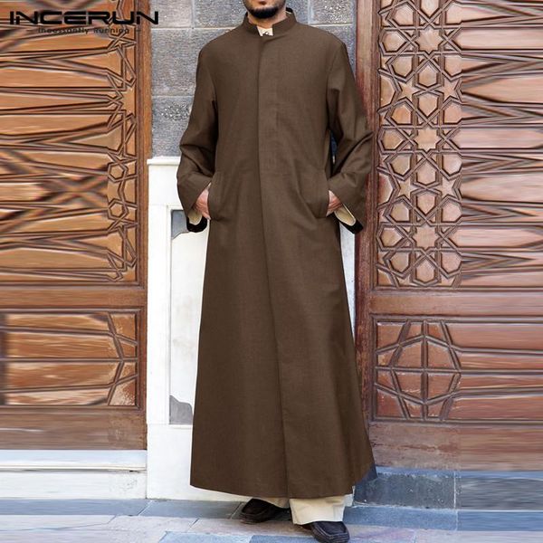 ethnic clothing men muslim kaftan islamic arabic long sleeve retro jubba thobe solid button stand collar middle east dubai robes caftan ince, Red
ethnic clothing men muslim kaftan islamic arabic long sleeve retro jubba thobe solid button stand collar middle east dubai robes caftan ince, Red