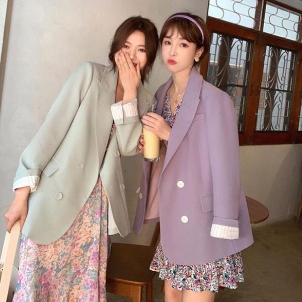 women's suits & blazers blazer women purple suit jacket spring pink veste femme, White;black
women's suits & blazers blazer women purple suit jacket spring pink veste femme, White;black
