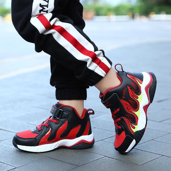 sneakers boys shoes kids casual teenagers sports fashion pu upper basketball, Black;red
sneakers boys shoes kids casual teenagers sports fashion pu upper basketball, Black;red