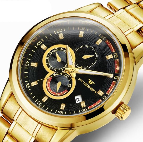wristwatches mechanical men's hollow business casual waterproof three-eye calendar gold watch, Slivery;brown
wristwatches mechanical men's hollow business casual waterproof three-eye calendar gold watch, Slivery;brown