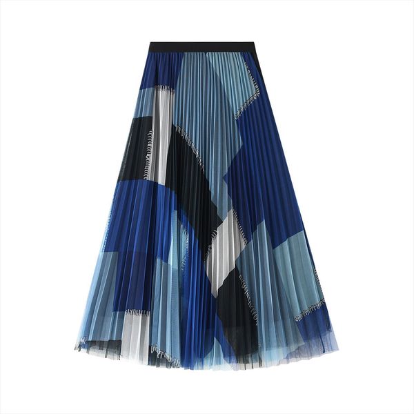 high waist pleated mesh women skirt maxi streetwear tutu long saias jupe womens, Black
high waist pleated mesh women skirt maxi streetwear tutu long saias jupe womens, Black