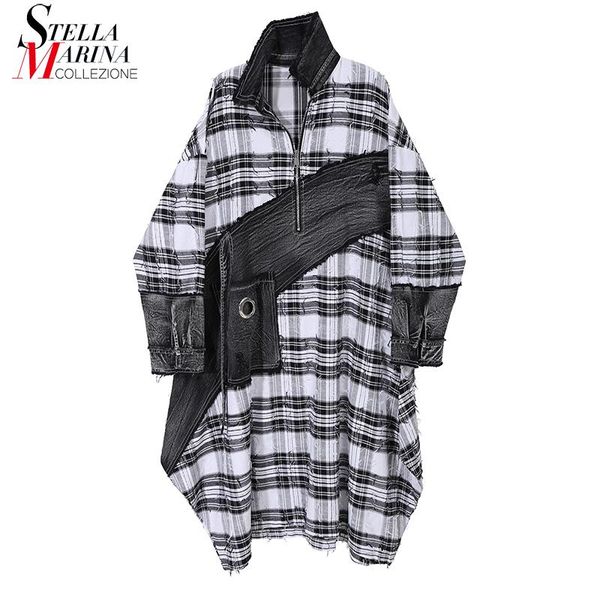 casual dresses 2021 autumn woman long sleeve plaid shirt dress vintage denim joined ladies unique plus size robe 6804, Black;gray
casual dresses 2021 autumn woman long sleeve plaid shirt dress vintage denim joined ladies unique plus size robe 6804, Black;gray