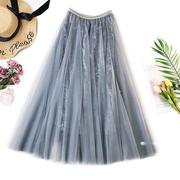 skirts beading mesh skirt women pleated tulle velvet saias party high waist bottoms midi faldas mujer plus size jupe femme, Black
skirts beading mesh skirt women pleated tulle velvet saias party high waist bottoms midi faldas mujer plus size jupe femme, Black
