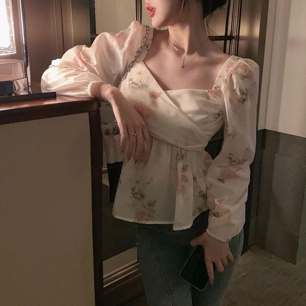 women's blouses & shirts 2021 chiffon bowknot drawstring women floral print v-neck three quarter sleeve blusa fashion ruffles ladies, White
women's blouses & shirts 2021 chiffon bowknot drawstring women floral print v-neck three quarter sleeve blusa fashion ruffles ladies, White